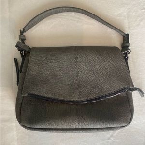 Charcoal Grey Faux Leather Purse